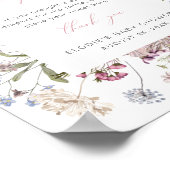 Wildblume Windeln Raffle Schildkröte Bläschen Baby Poster (Ecke)