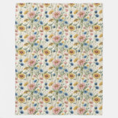 Wildblume wirft ein traumhaftes Geschenk für Fraue Fleecedecke (Vorderseite)