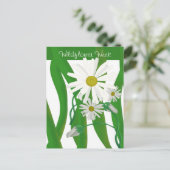 Wildblume Woche Daisy Postkarte (Stehend Vorderseite)