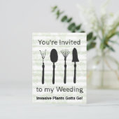 Wildblume Woche Einladung Postkarte (Stehend Vorderseite)