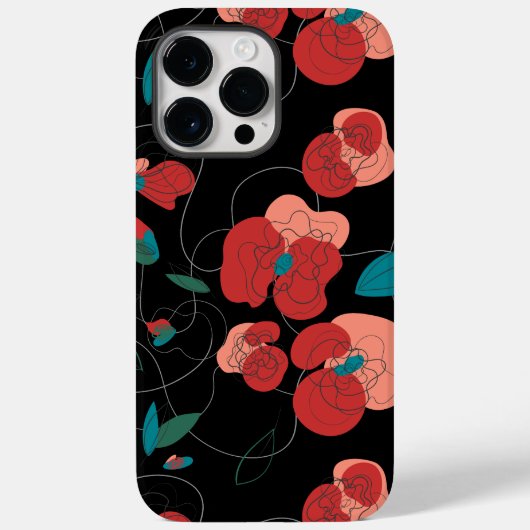 Wildblume Wonderland | Stilisierte Blume Case-Mate iPhone Hülle (Rückseite)