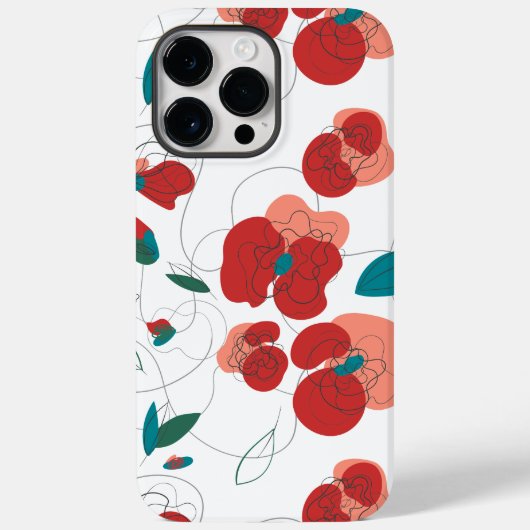 Wildblume Wonderland | Stilisierte Blume Case-Mate iPhone Hülle (Rückseite)