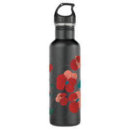 Wildblume Wonderland | Stilisierte Blume Edelstahlflasche