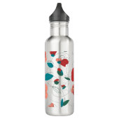 Wildblume Wonderland | Stilisierte Blume Edelstahlflasche (Links)