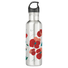 Wildblume Wonderland | Stilisierte Blume Edelstahlflasche