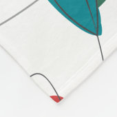 Wildblume Wonderland | Stilisierte Blume Fleecedecke (Ecke)