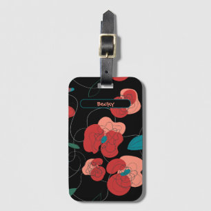 Wildblume Wonderland   Stilisierte Blume Gepäckanhänger