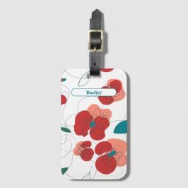 Wildblume Wonderland | Stilisierte Blume Gepäckanhänger