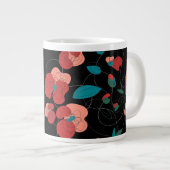 Wildblume Wonderland | Stilisierte Blume Jumbo-Tasse (Vorderseite Rechts)