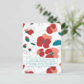 Wildblume Wonderland | Stilisierte Blume Postkarte (Stehend Vorderseite)