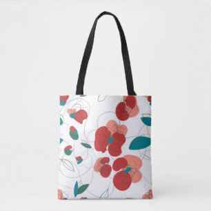 Wildblume Wonderland   Stilisierte Blume Tasche