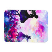 Wildblume Wonderland Wasserfarbe Magnet (Horizontal)