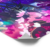 Wildblume Wonderland Wasserfarbe Poster (Ecke)