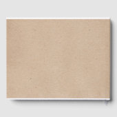 Wildblume Wraath on Kraft Country Wedding Gästebuch (Rückseite)