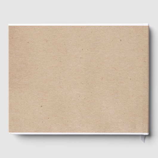 Wildblume Wraath on Kraft Country Wedding Gästebuch (Rückseite)