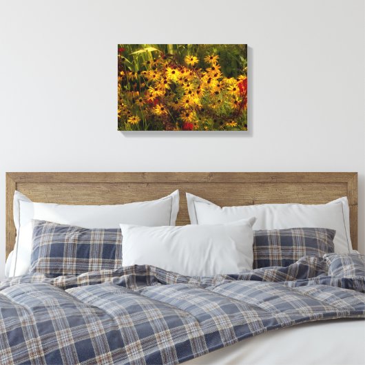 Wildblume Wrapped Canvas Leinwanddruck (Insitu (Schlafzimmer))