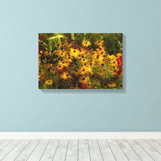 Wildblume Wrapped Canvas Leinwanddruck (Insitu (Holzboden))