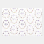Wildblume Wrapping Paper Baby Duschgeschenk Wrap Geschenkpapier Set (Vorderseite 3)