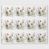 Wildblume Wrapping Paper Geschenkpapier (Flach)