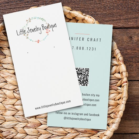 Wildblume Wreath Earring Juwelier Display Card