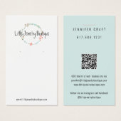 Wildblume Wreath Earring Juwelier Display Card (Vorne & Hinten)