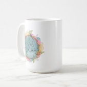 Wildblume Wreath Floral Kaffeetasse (Vorderseite Links)