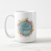 Wildblume Wreath Floral Kaffeetasse (Links)