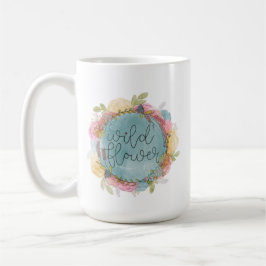 Wildblume Wreath Floral Kaffeetasse