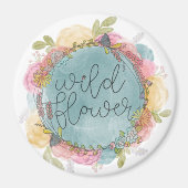 Wildblume Wreath Floral Magnet (Vorne)