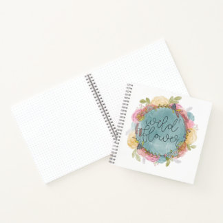 Wildblume Wreath Floral Notizblock