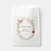 Wildblume wünscht sich eine Kinderdusche im Blut Geschenktütchen (Vorderseite)