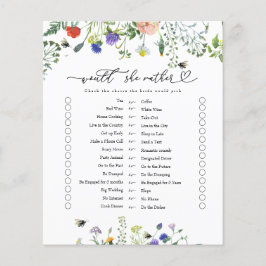 Wildblume würde sie eher | Brautparty Game