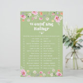 Wildblume Würde sie lieber Brautparty spielen (Stehend Vorderseite)