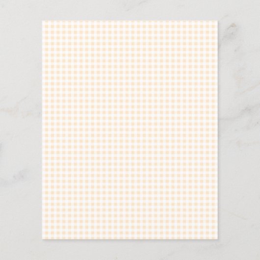 Wildblume & Yellow Bow Garden Baby Dusche Budget (Rückseite)