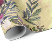 Wildblume Zebra Geschenkpapier (Rolleneckpunkt)