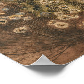 Wildblume Zeichnen inspirierendes Zitatposter Poster (Ecke)