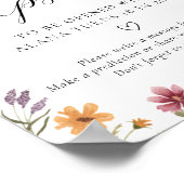 Wildblume Zeitmessung Poster (Ecke)