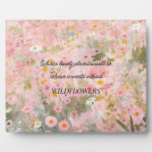 Wildblume-Zitat Fotoplatte (Vorderseite)