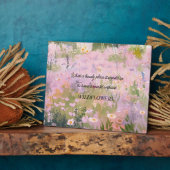 Wildblume-Zitat Fotoplatte (Seite)