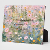 Wildblume-Zitat Fotoplatte (Seite)