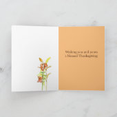 Wildblume zum glücklichen Thanksgiving Bible Verse Karte (Innenseite)