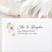 Wildblume zum Hochzeitssehen: Rücksendeadresse (Insitu)