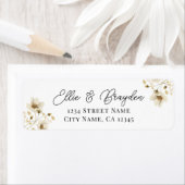 Wildblume zum Hochzeitssehen: Rücksendeadresse (Insitu)