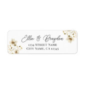 Wildblume zum Hochzeitssehen: Rücksendeadresse (Vorne)