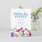 Wildblume zum Muttertag Einladung (Stehend Vorderseite)