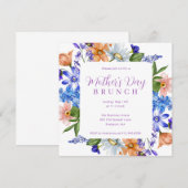 Wildblume zum Muttertag Einladung (Vorne/Hinten)