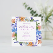 Wildblume zum Muttertag Einladung (Stehend Vorderseite)