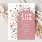 Wildblume Zwei Geburtstagsfeierlichkeiten Einladung