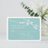 Wildblume-Zweige, die RSVP einheizen (Stehend Vorderseite)