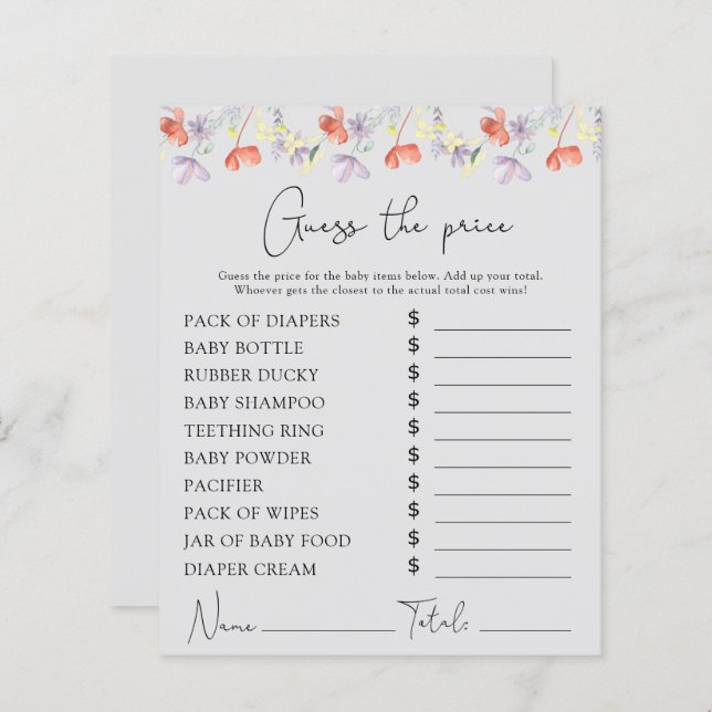 Wildblumen (Vorne/Hinten)